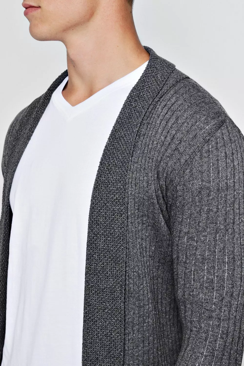 Muscle fit cardigan sale