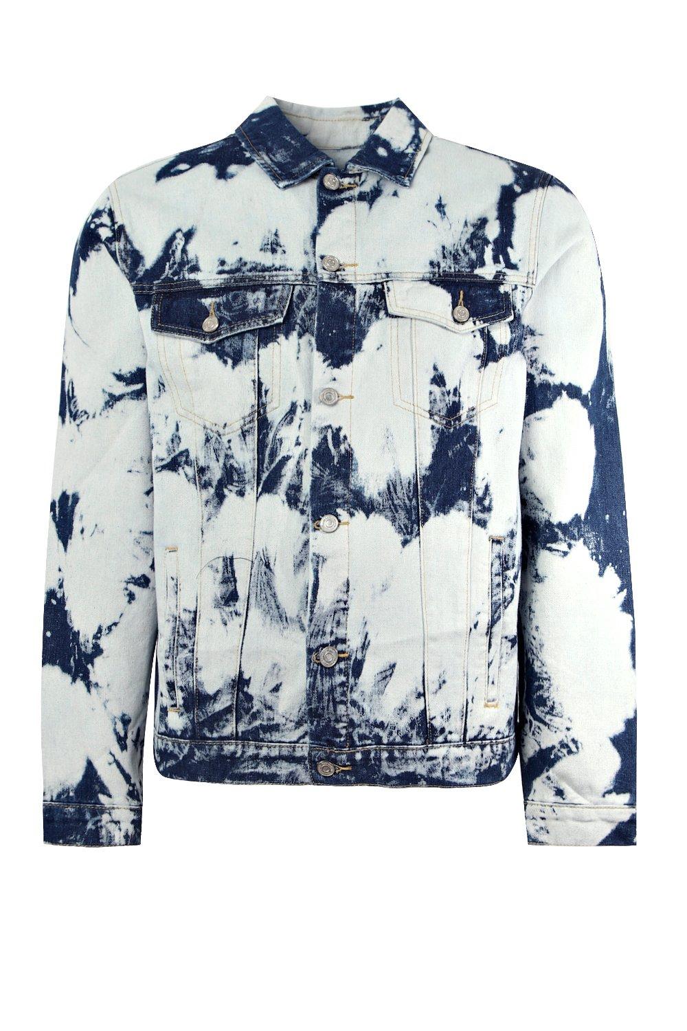 Cow Bleach Denim Jacket