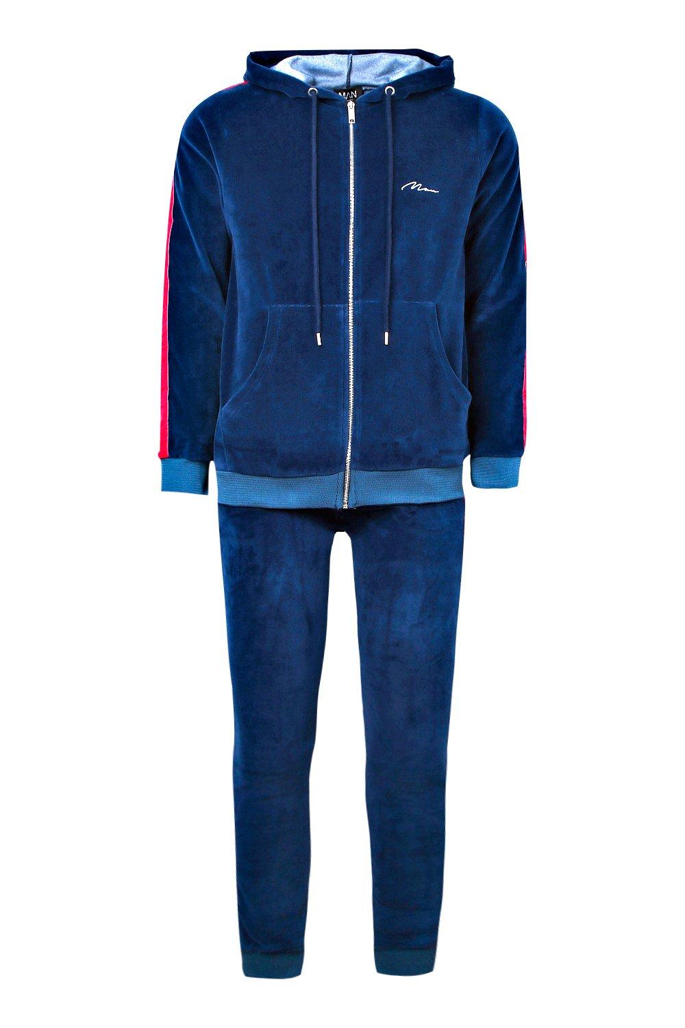 boohoo velvet tracksuit