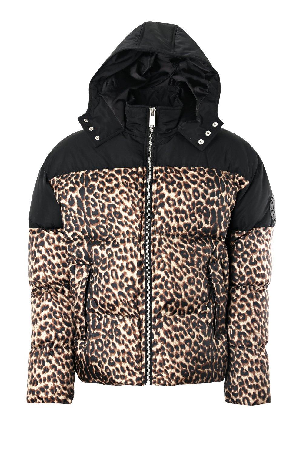 Leopard print sale puffer jacket mens