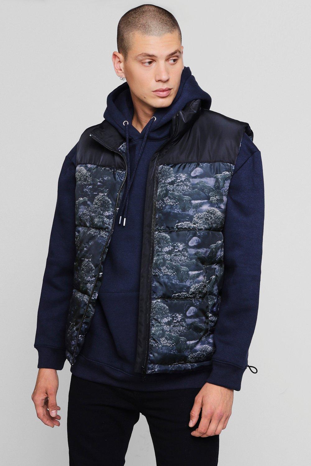 sleeveless puffer jacket