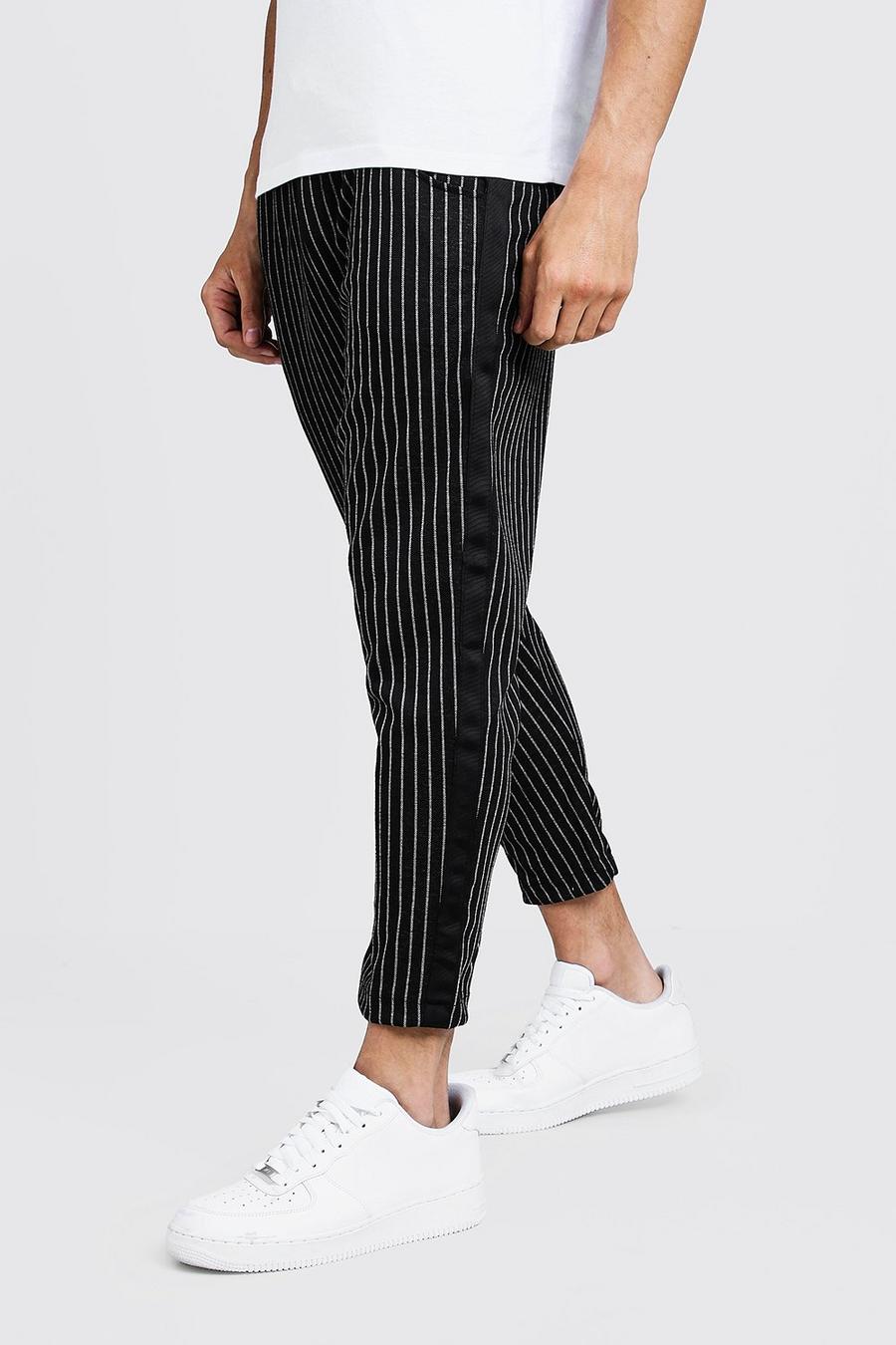 Stripe Jogger Pants With Side Tape image number 1