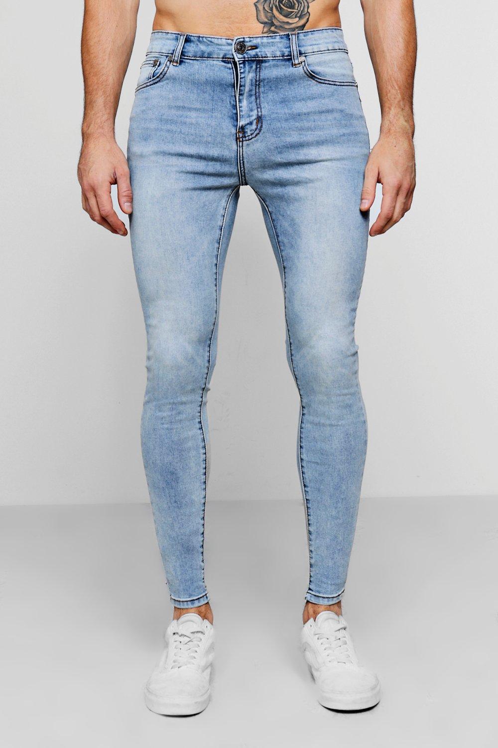 pale blue skinny jeans