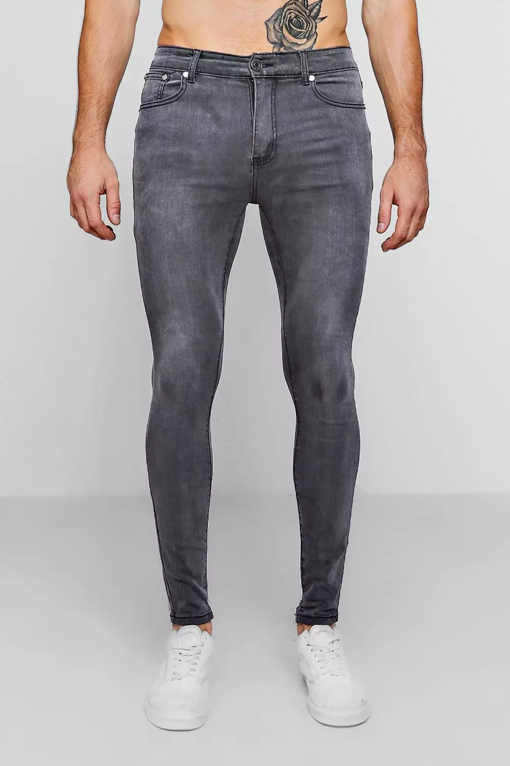 Charcoal skinny jeans store mens