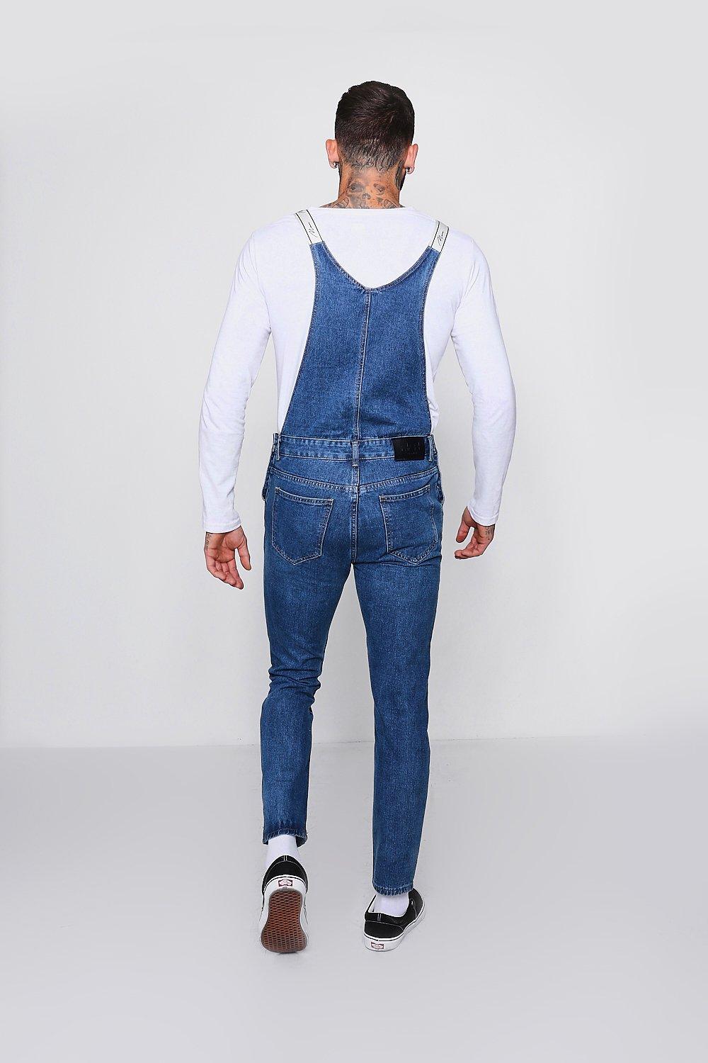 Skinny fit dungarees mens deals