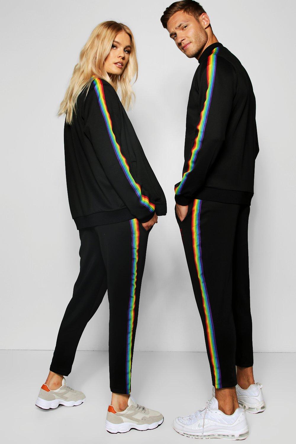 Boohoo on sale rainbow tracksuit