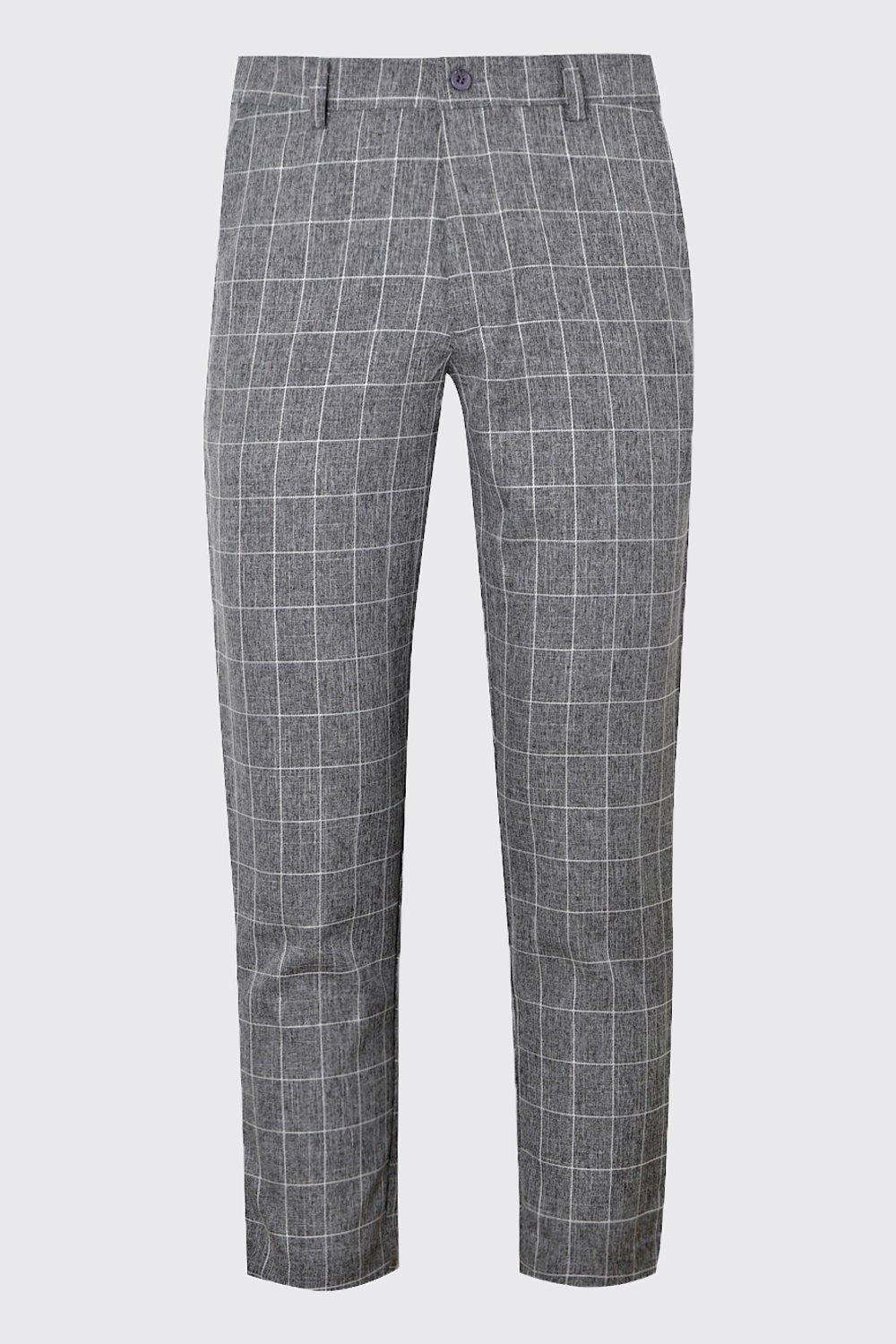 Tapered Fit Pants In Grey