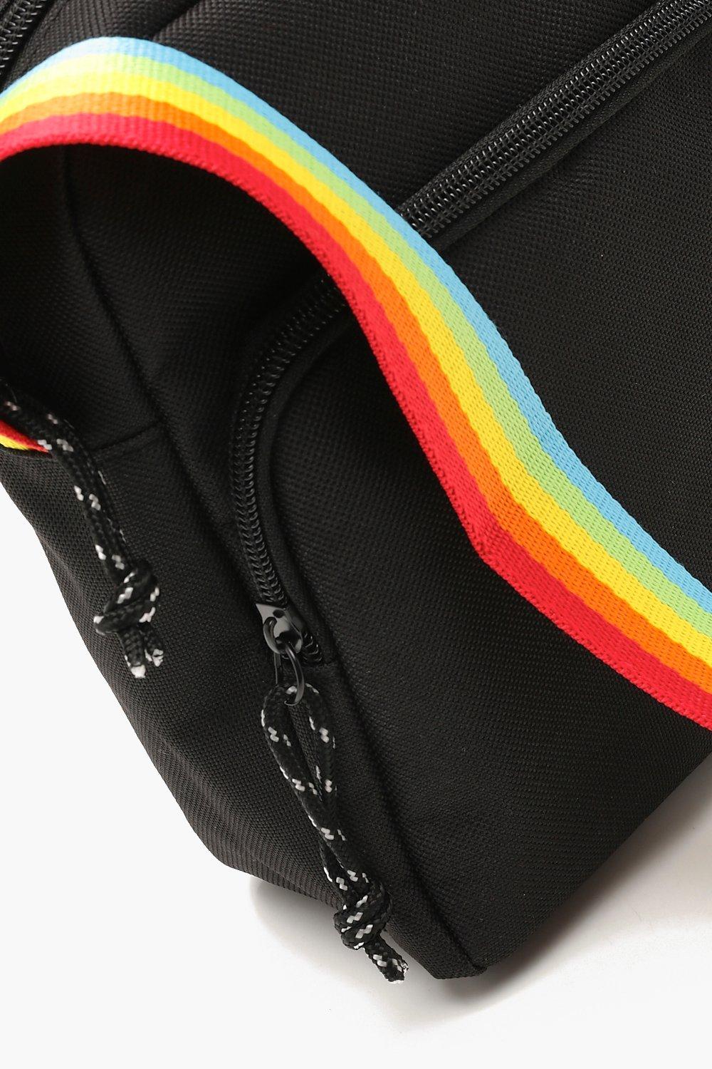 Crossbody bag with online rainbow strap