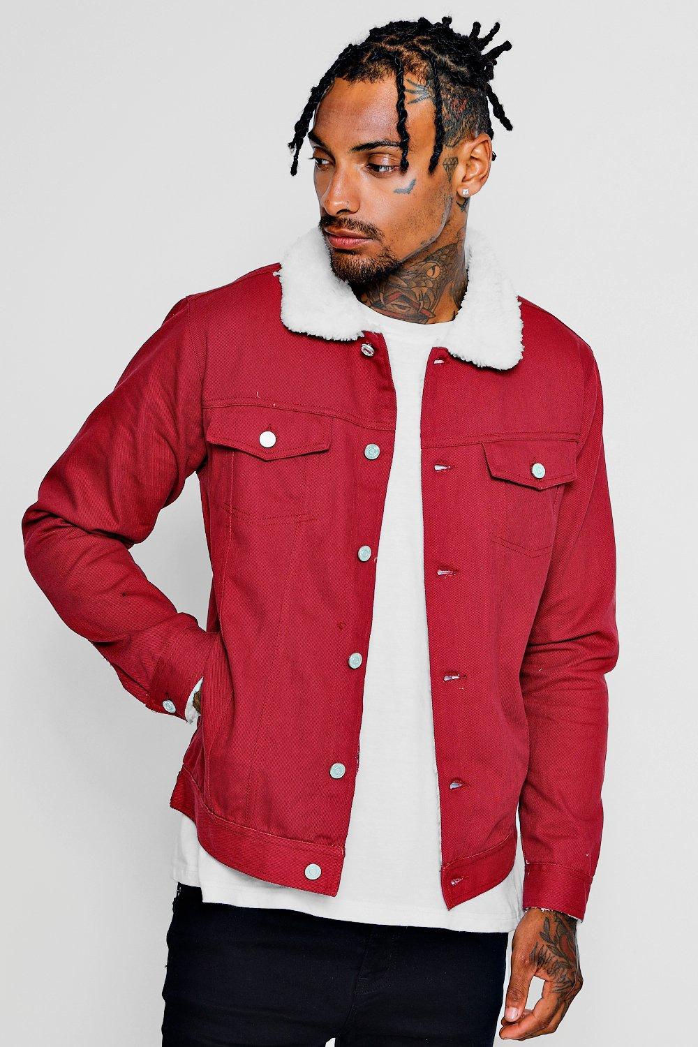 boohoo man red coat