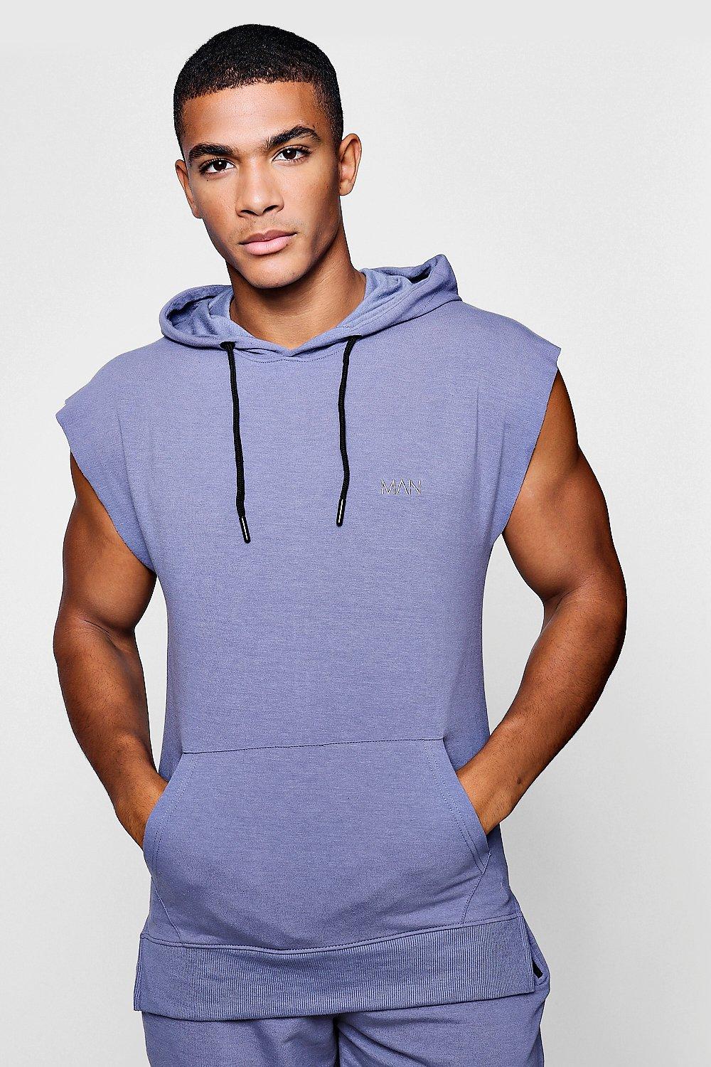 sleeveless gym hoodie