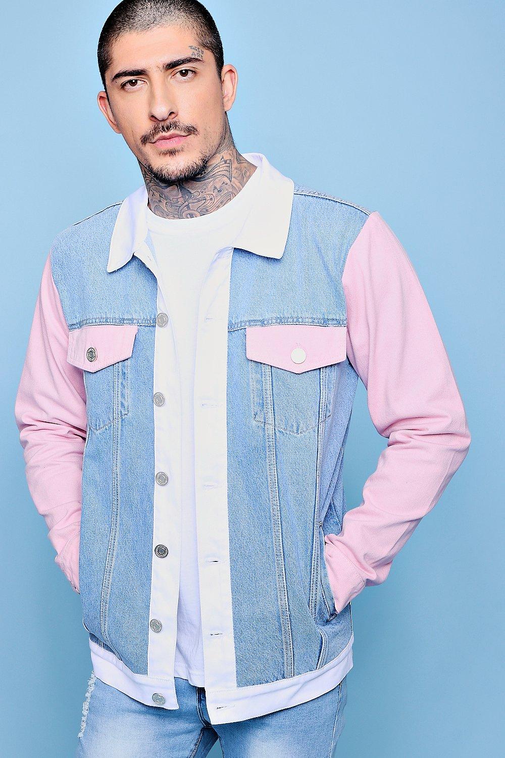 color block jeans mens