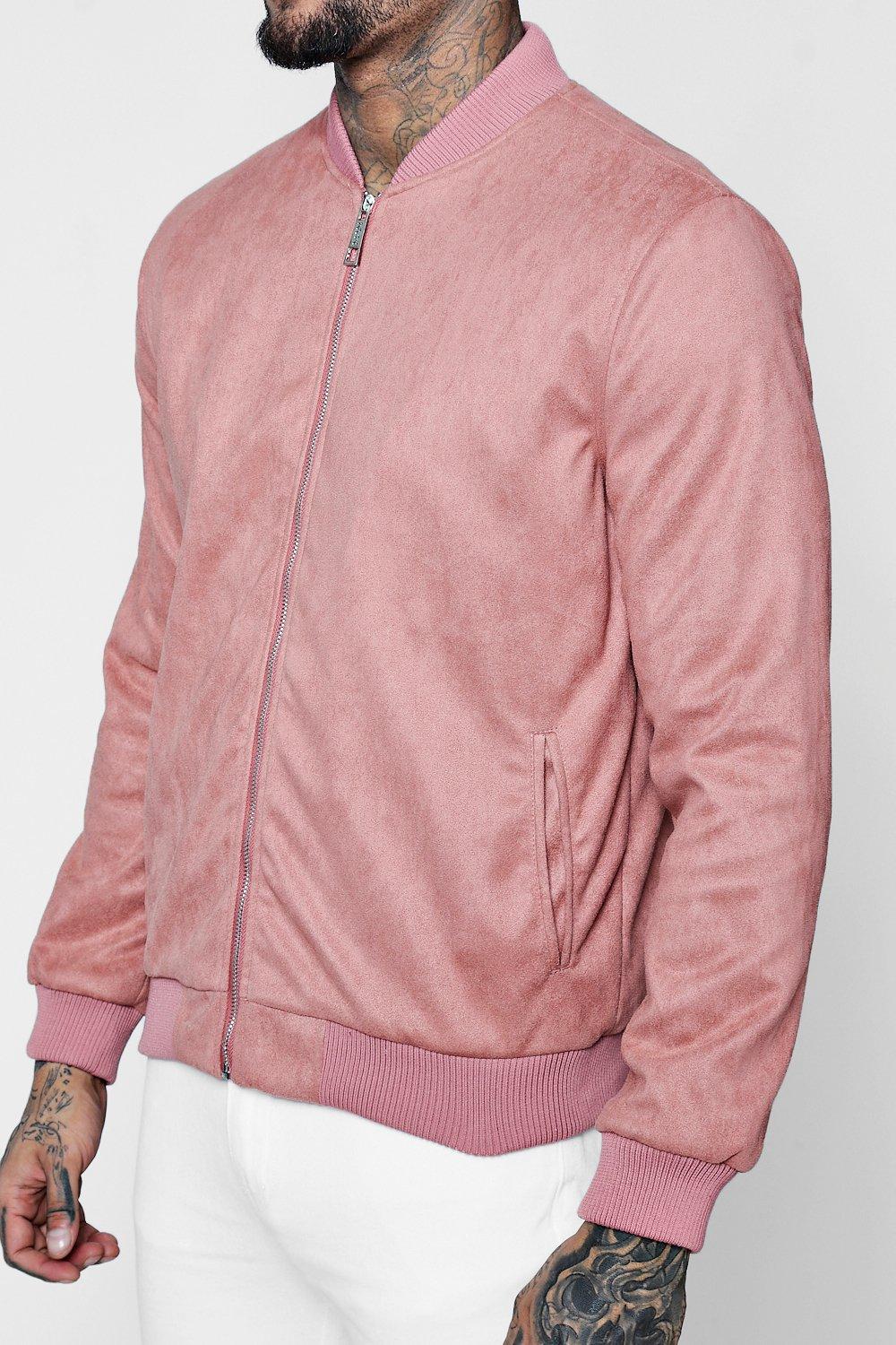 boohoo pink bomber jacket