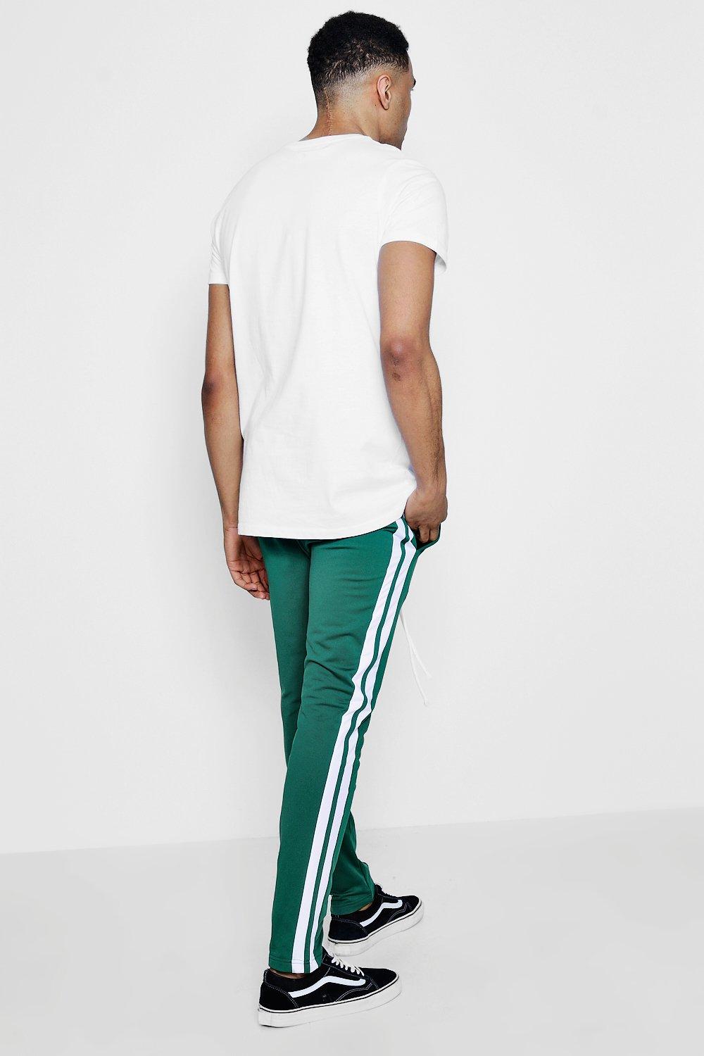 Skinny joggers best sale with side stripe