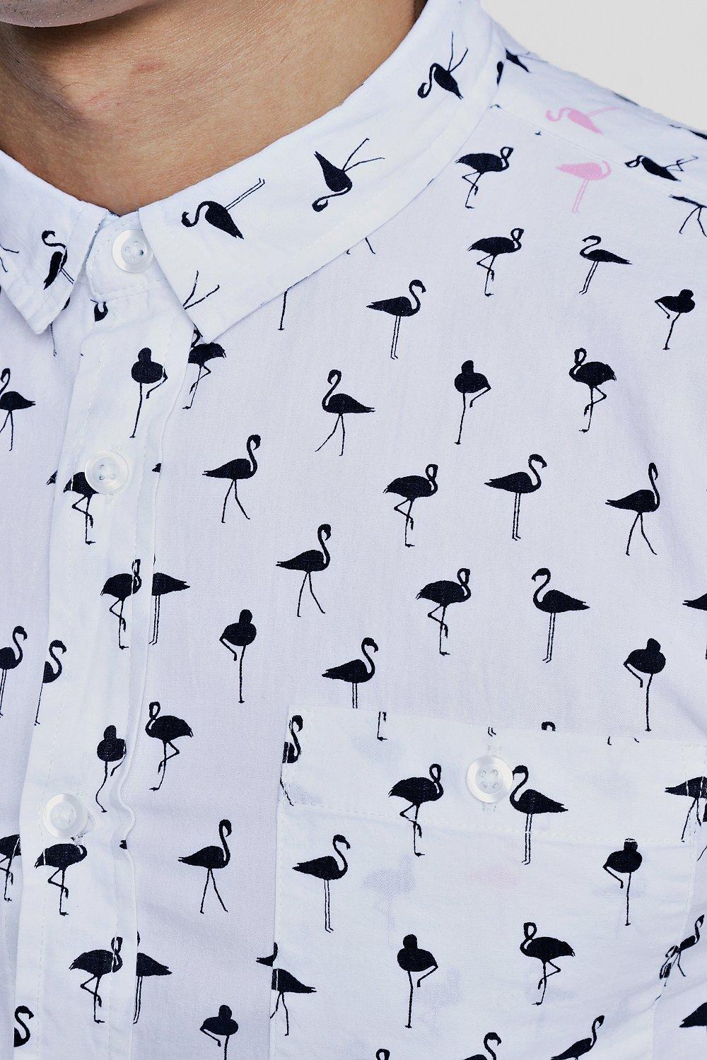 flamingo print blouse uk