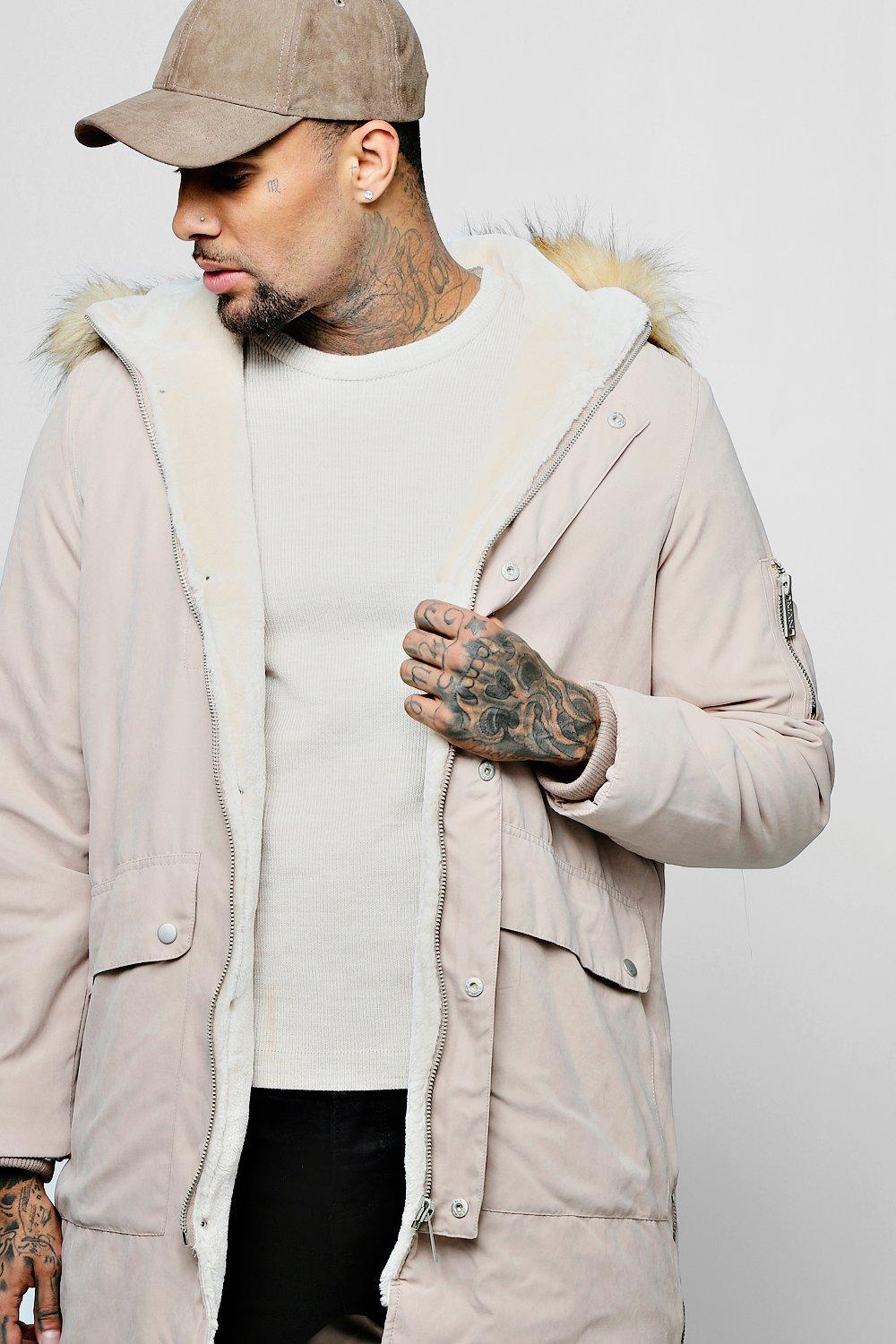 Mens 2025 cream parka