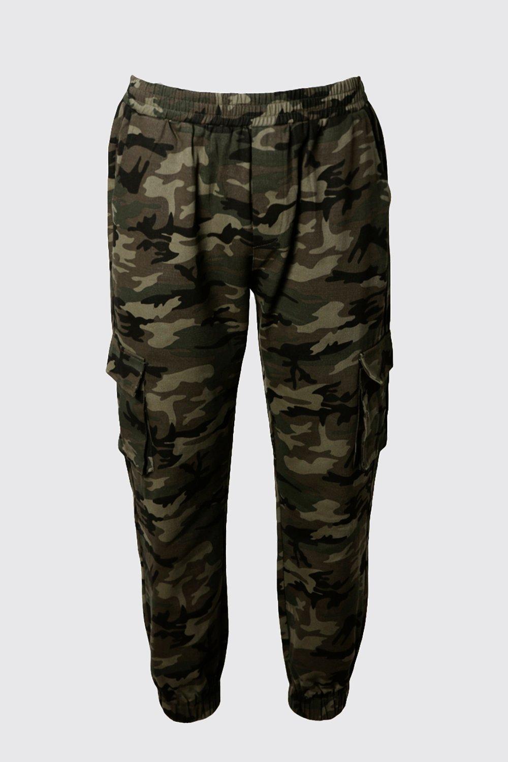 Men's woven hot sale camo joggers