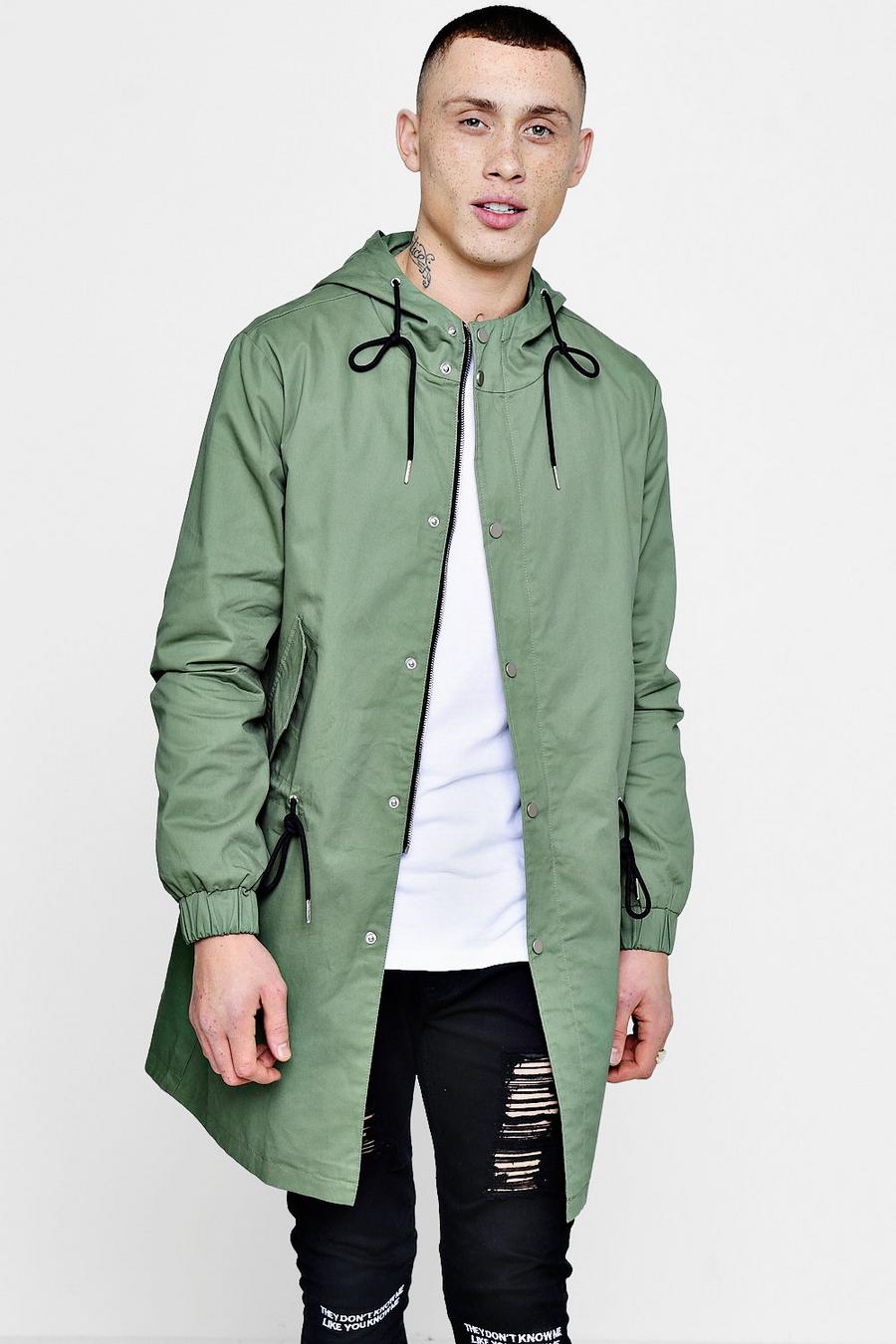 Lightweight Fishtail Hooded Parka | boohoo Lightweight Fishtail Hooded Parka | boohoo