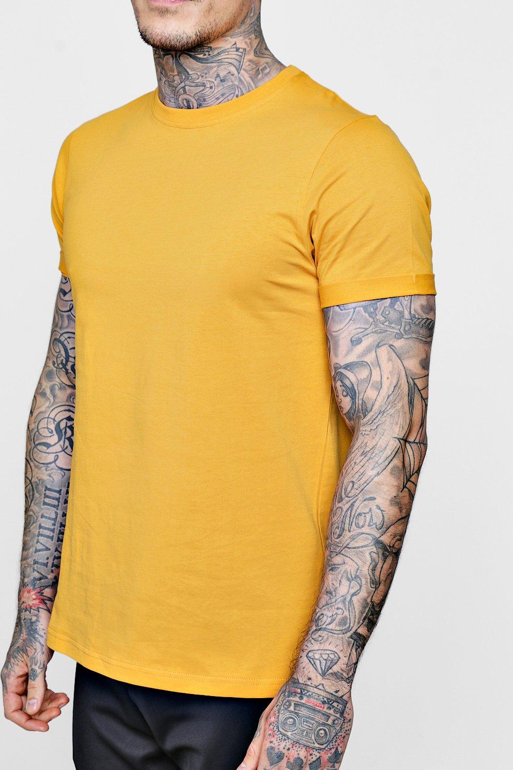 T shirt manche online retroussé homme