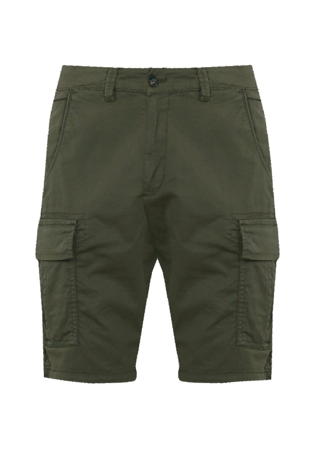 Slim Fit Cargo Shorts With Stretch