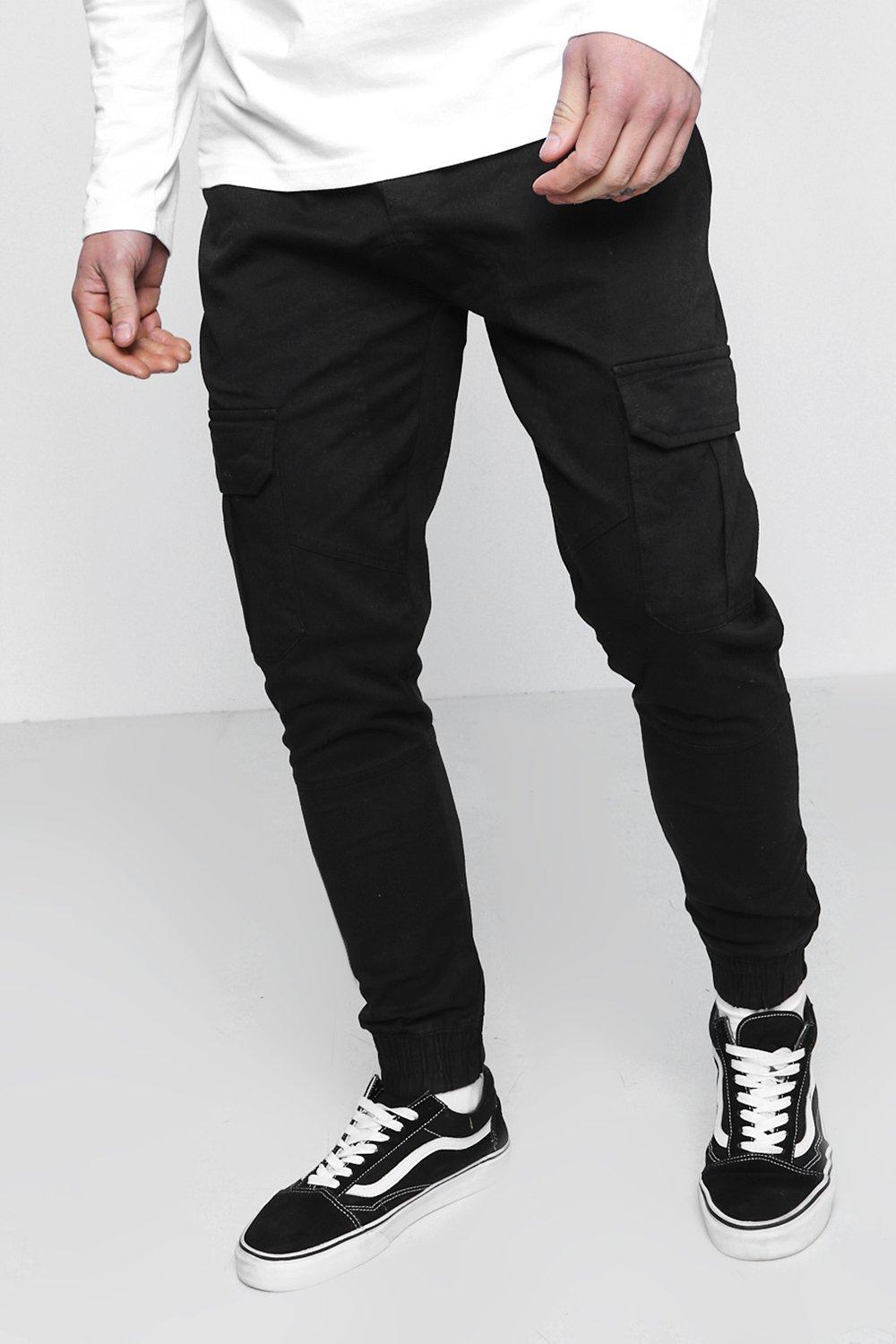 slim fit cuffed cargo trouser
