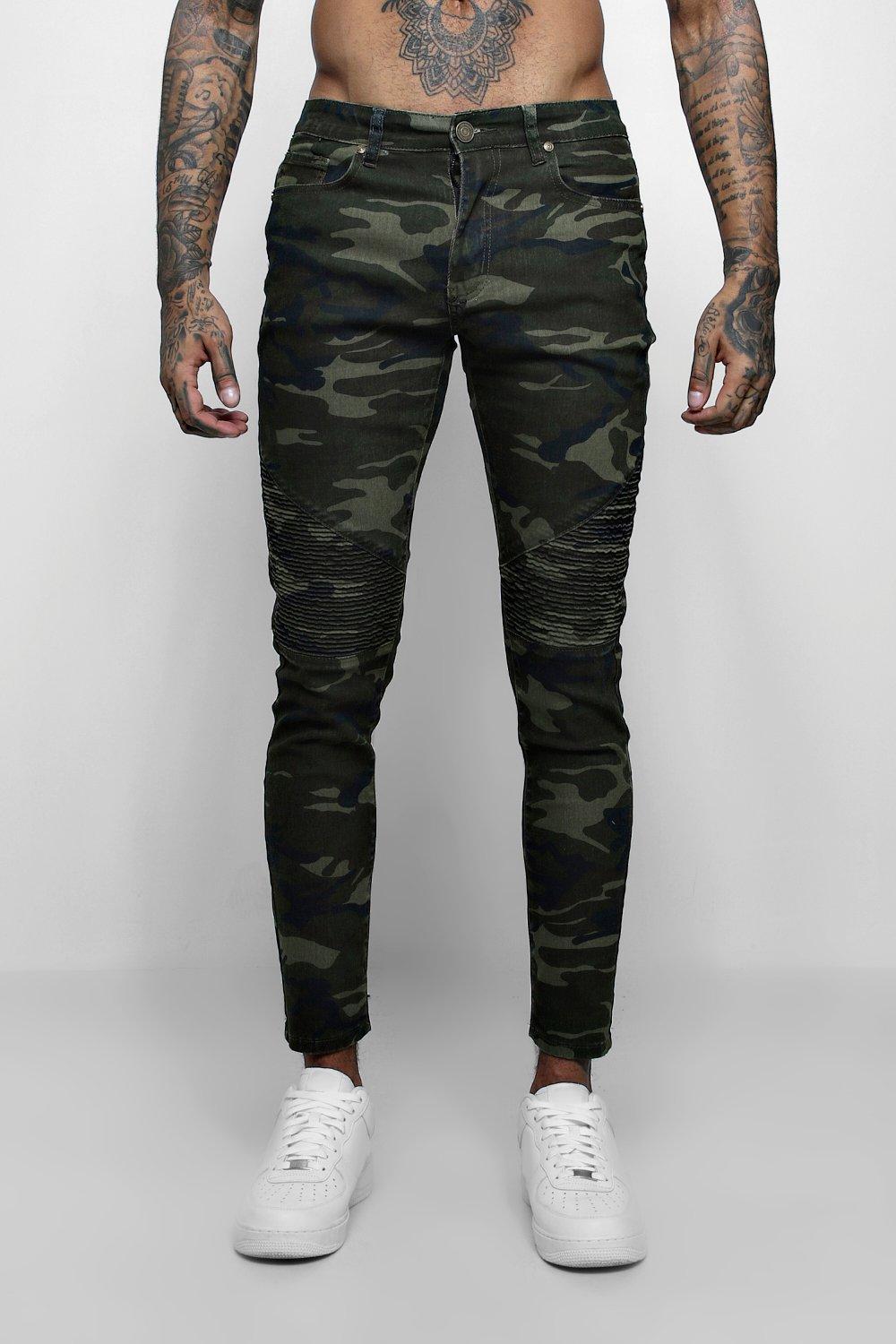 men's camouflage skinny jeans