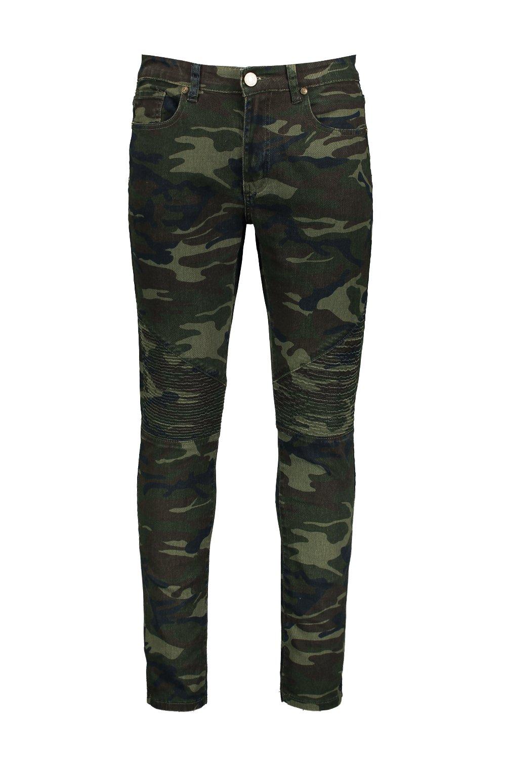 dark camo jeans