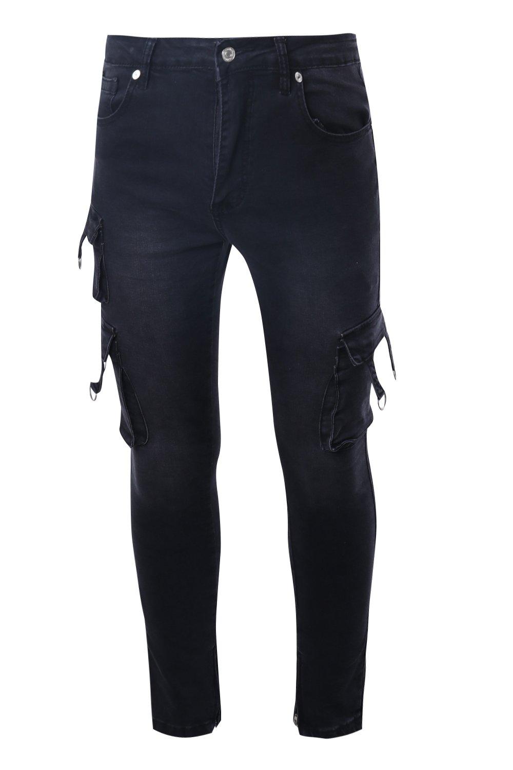 Coated denim black joggers Slim fit, Djab, Shop Men's Skinny & Super  Skinny Jeans Online