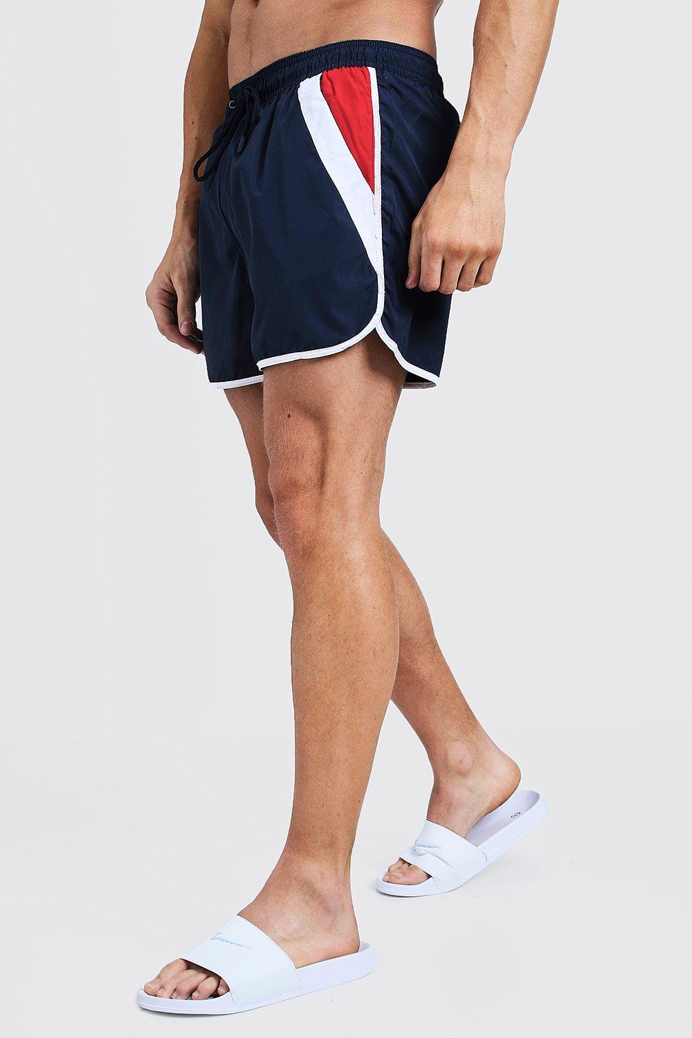 white runner shorts