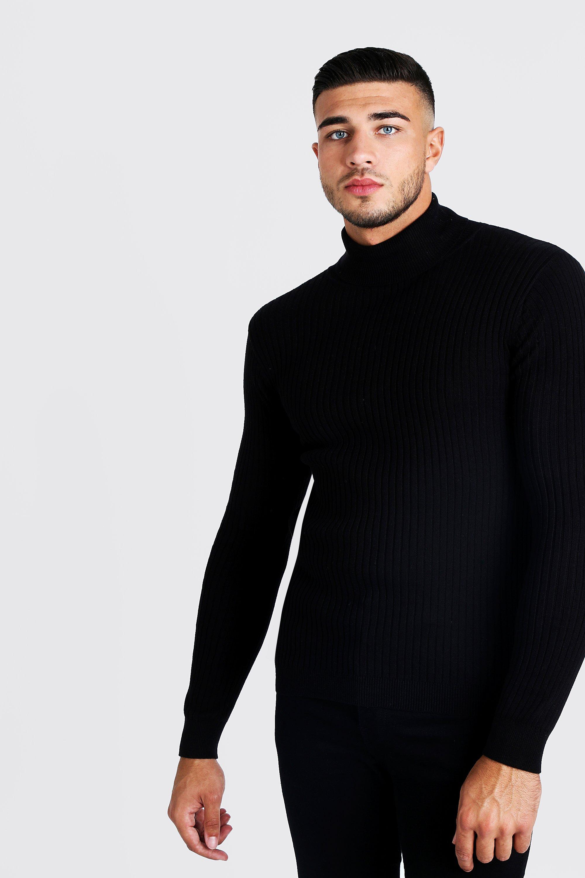 fine knit polo neck jumper