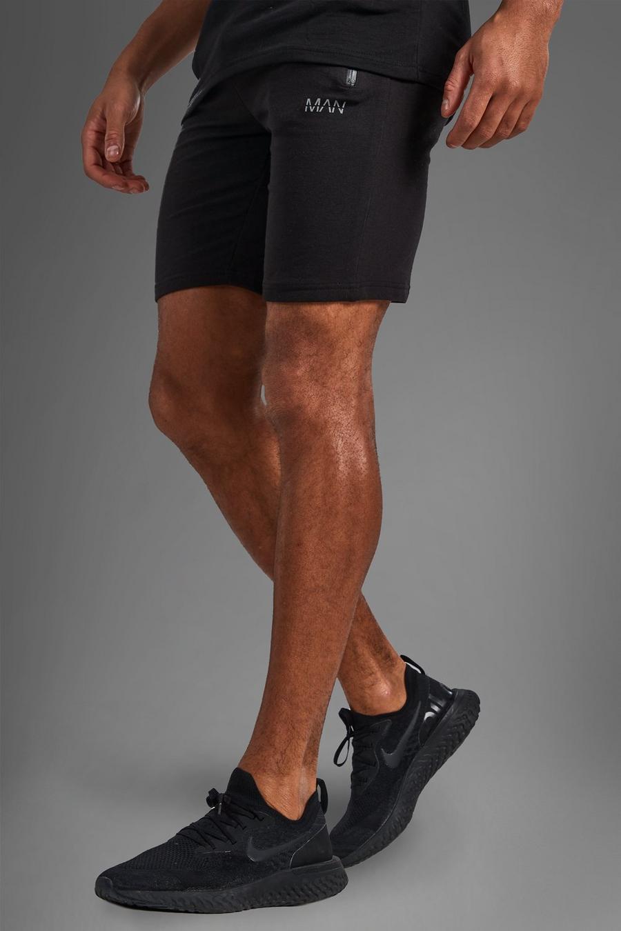 Black nero Active Gym Shorts image number 1