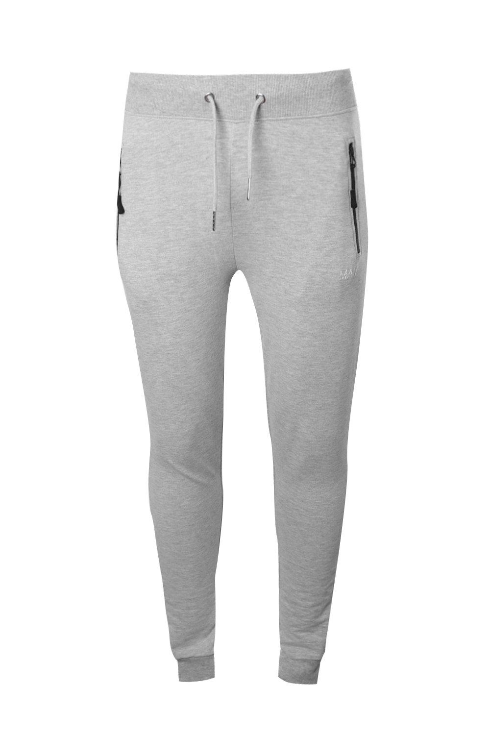 skinny joggers with zip pockets