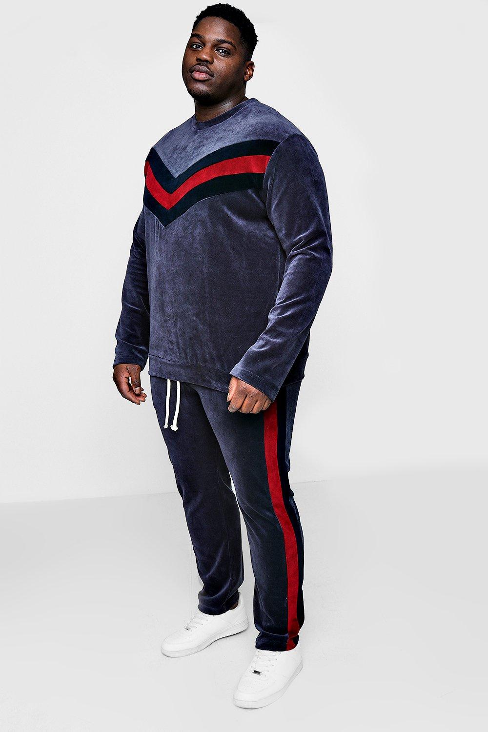 velour tracksuit mens big and tall
