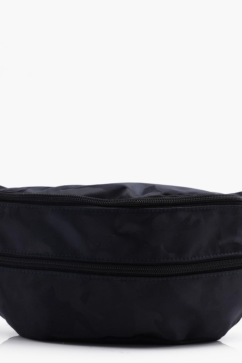 boohoo black bum bag