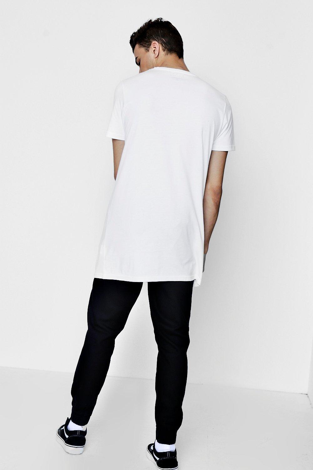 Tee shirt sales ultra long homme