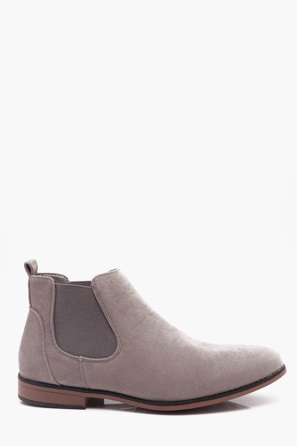 chelsea boots light grey