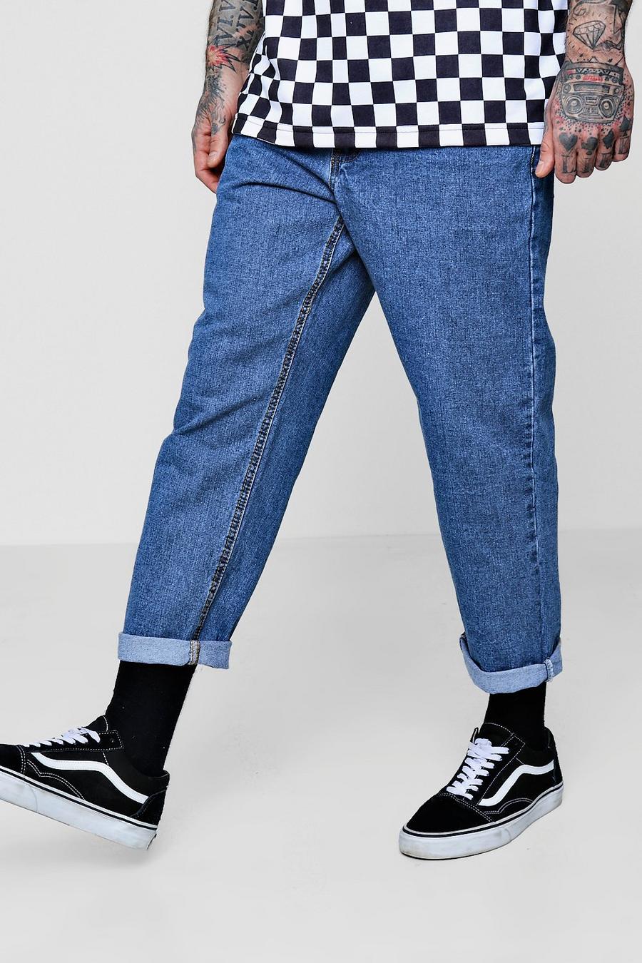 Blue Loose Fit Skater Denim Jeans image number 1