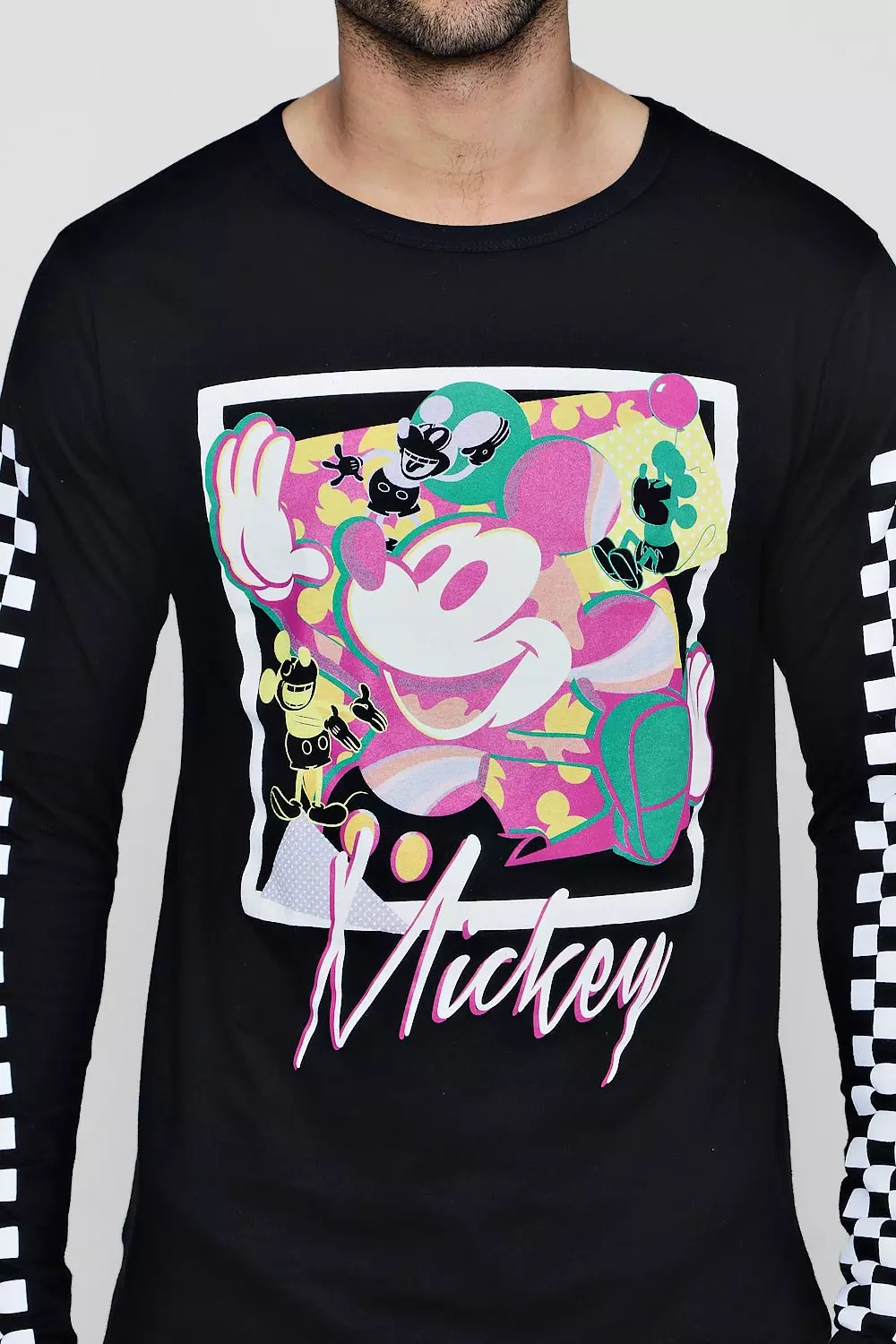 Checkerboard mickey cheap mouse shirt