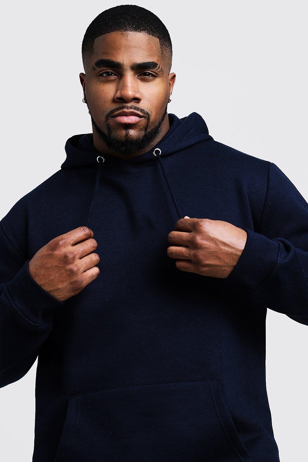Plus Size Basic Over The Head Fleece Hoodie boohoo IL