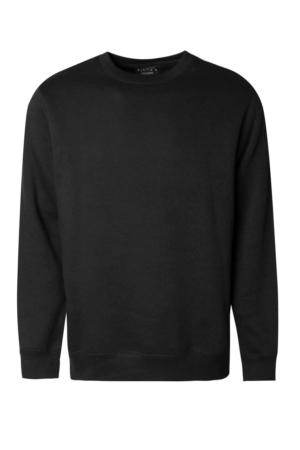 black fleece sweatshirt