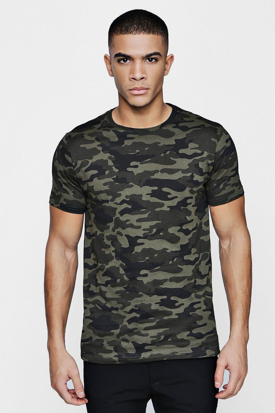 Camo T-Shirt, Khaki image number 1