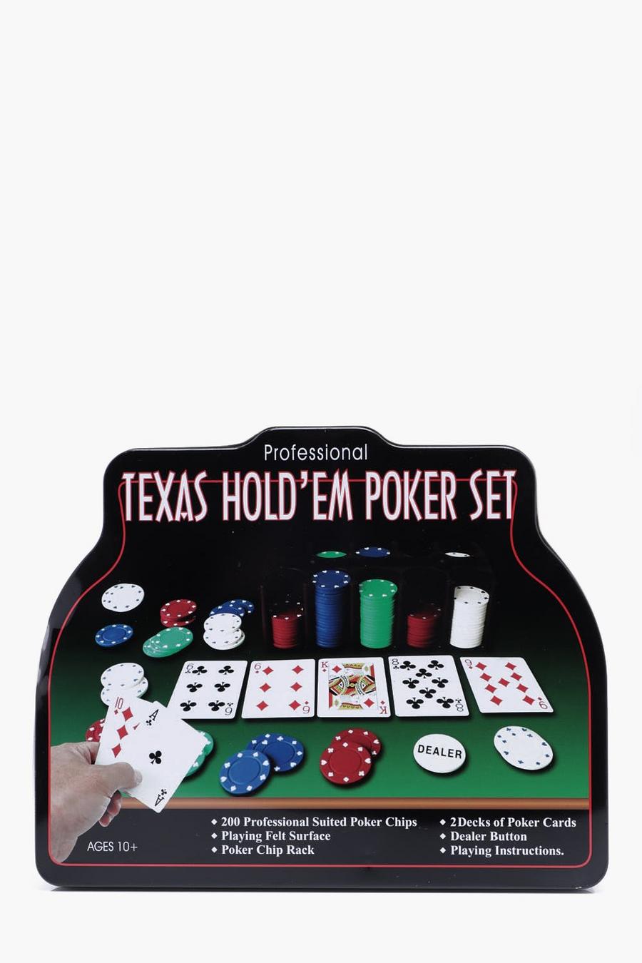 Black svart Texas Hold'Em Poker Set image number 1
