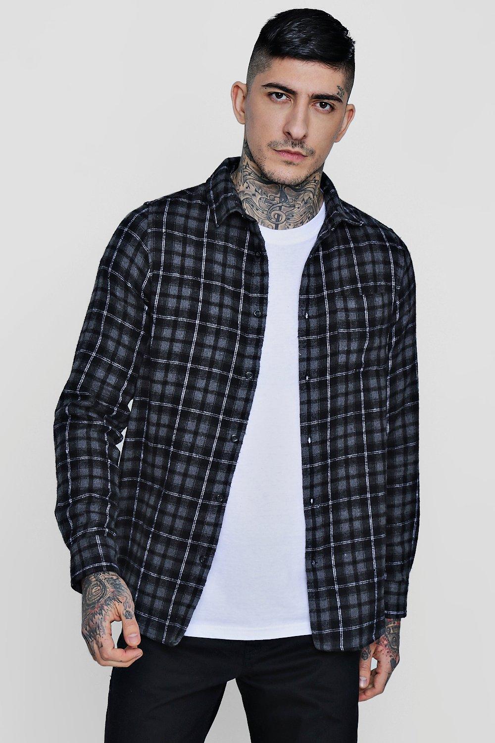 boohoo flannel jacket