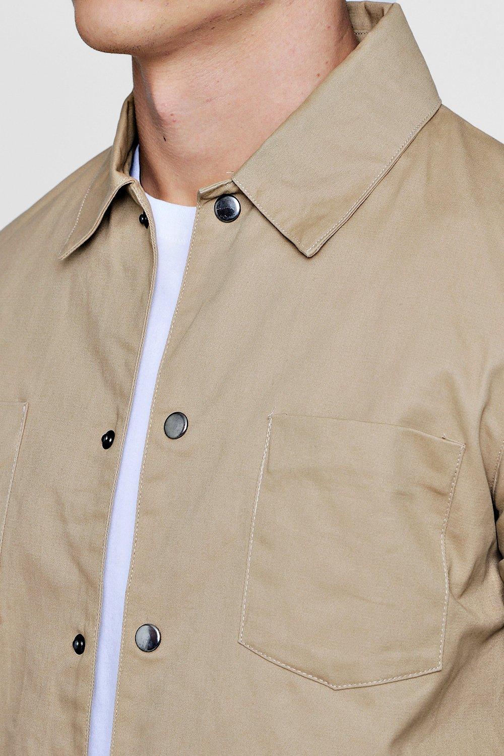 Cotton Twill Coach Jacket