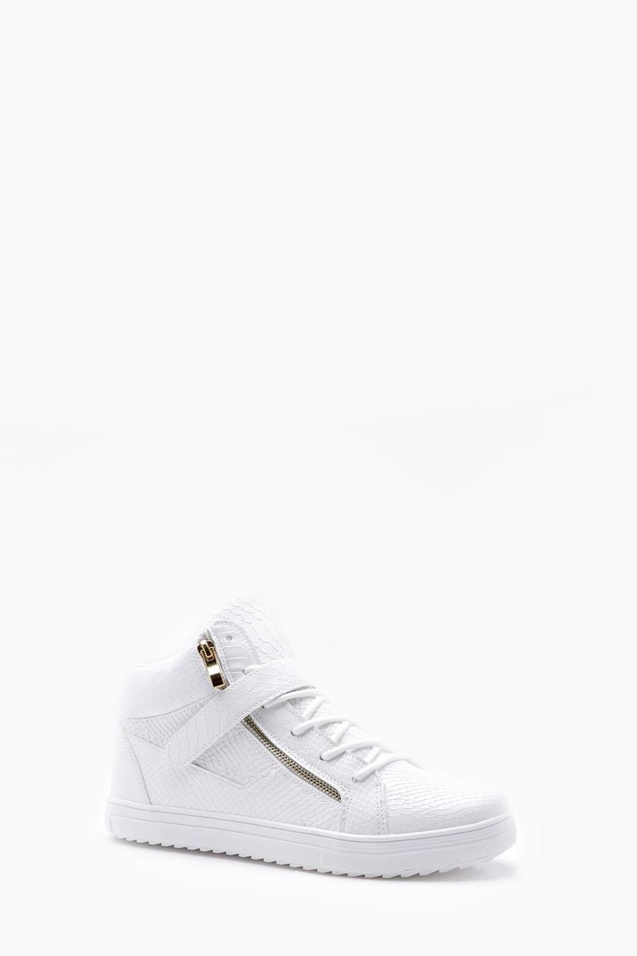 Faux Snake Zip High Top image number 1