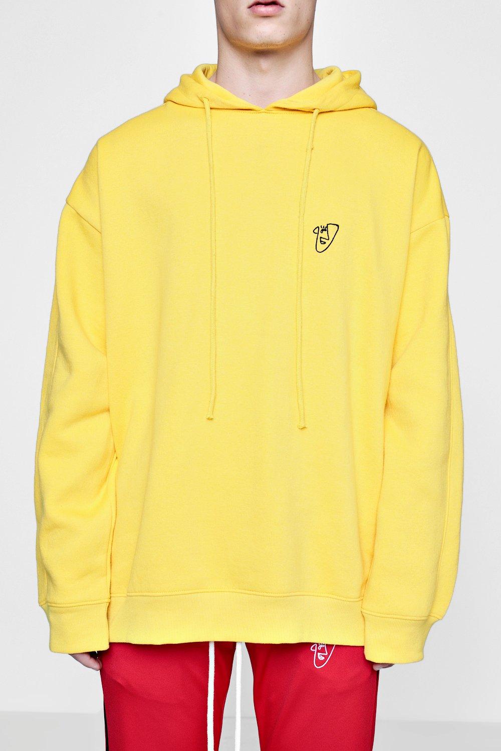 oversized hoodie yellow