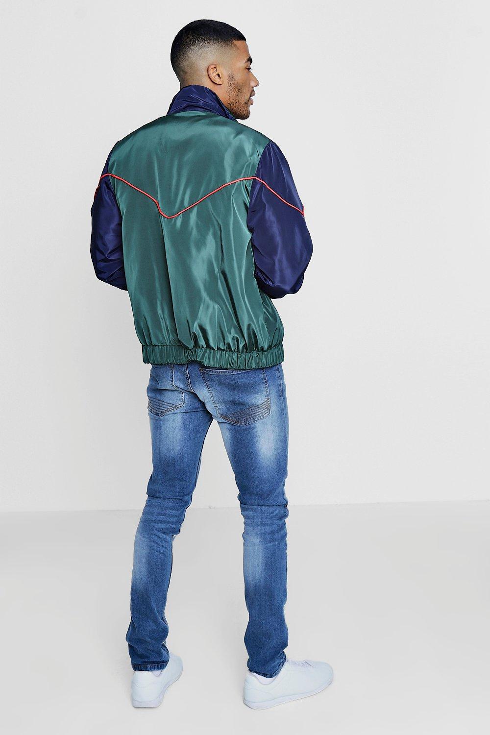 Colour Block Track Jacket boohoo IE