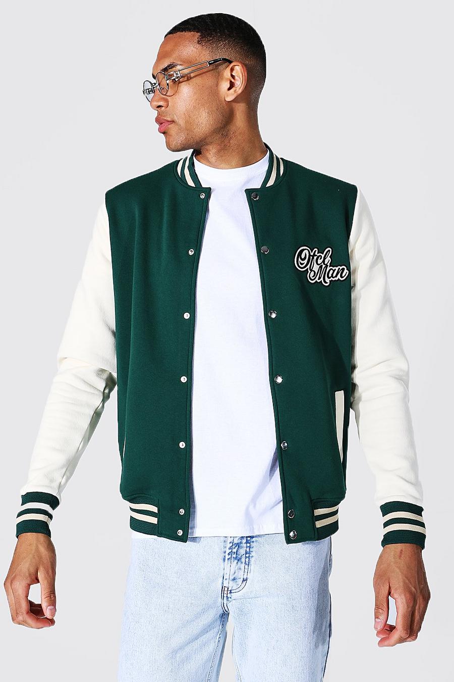Green Tall Official Man Varsity Jersey Bomber image number 1