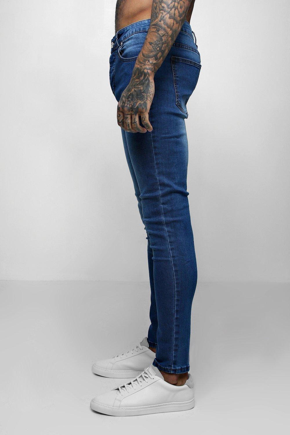 Jean skinny outlet bleu clair homme