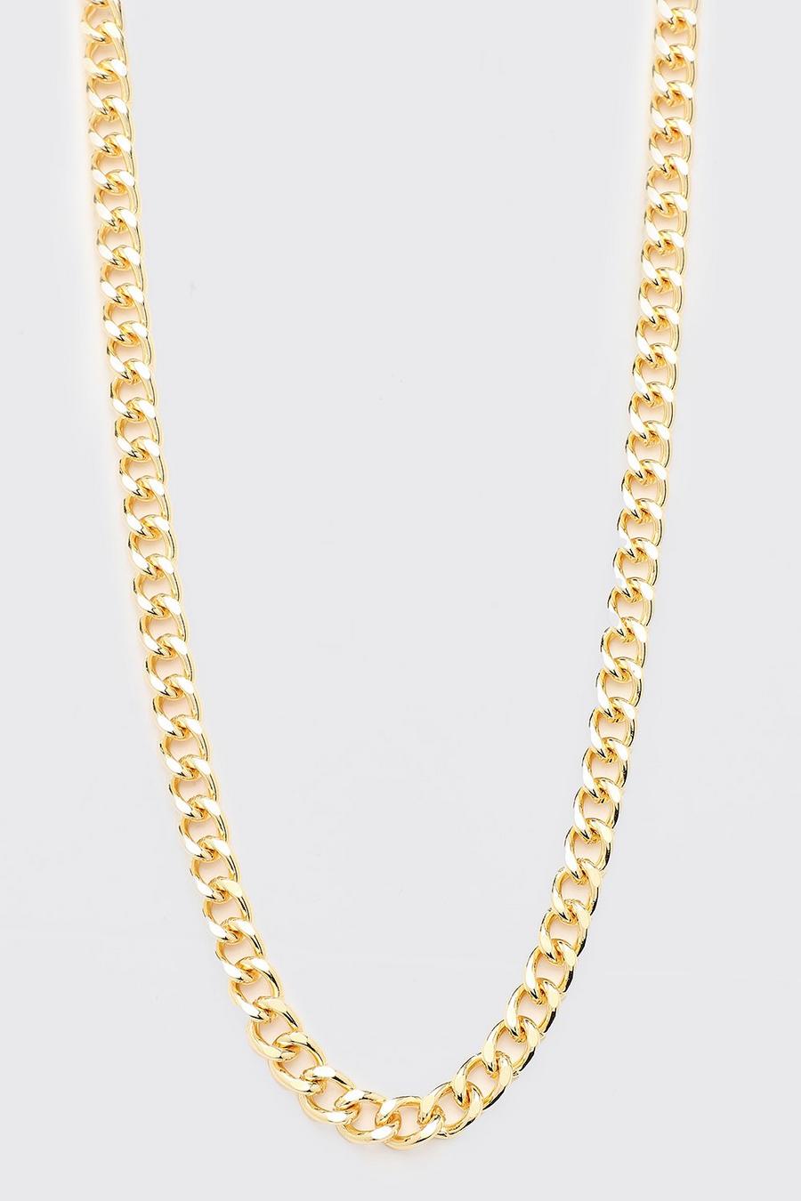 Gold Short Length Chunky Chain Necklace image number 1