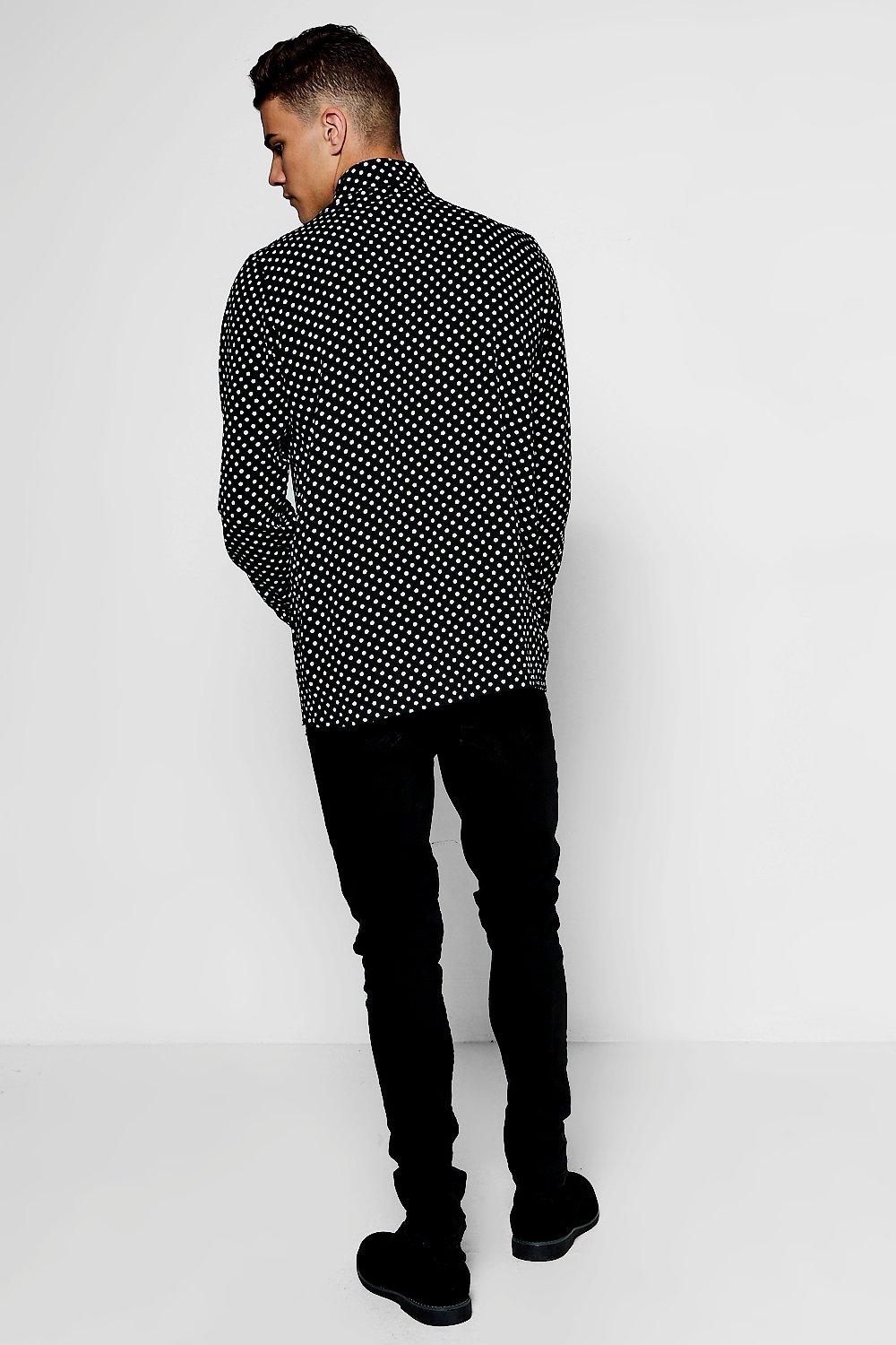Long Sleeve Polka Dot Shirt